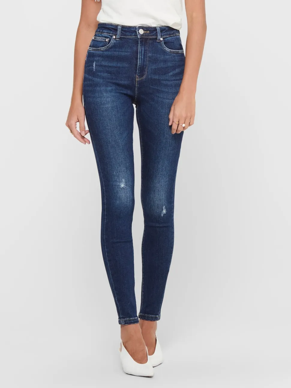 ONLMILA Vita alta Skinny Fit Lunghezza alla caviglia Jeans