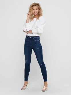 ONLMILA Vita alta Skinny Fit Lunghezza alla caviglia Jeans