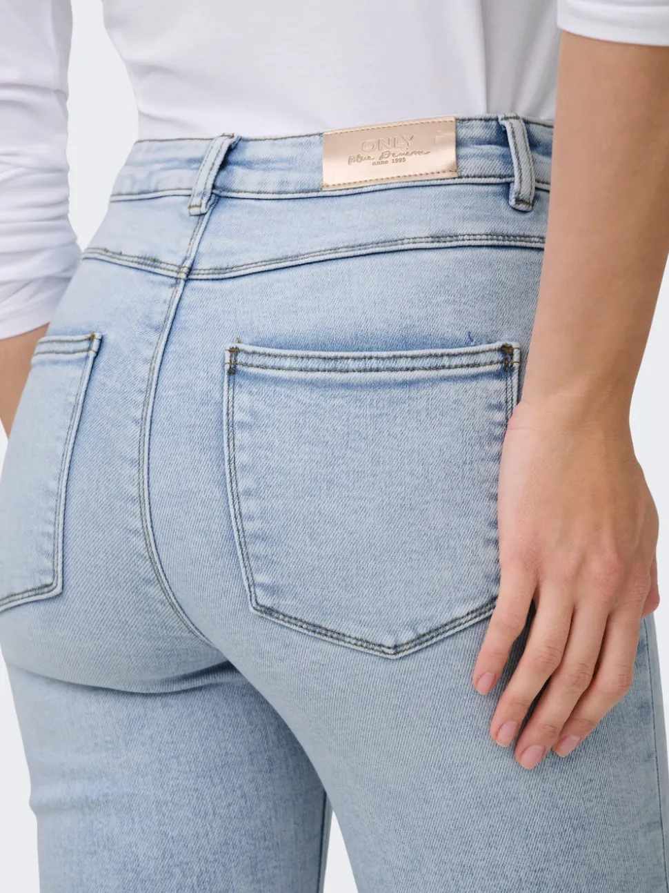 ONLMILA Vita alta Skinny Fit Lunghezza alla caviglia Jeans