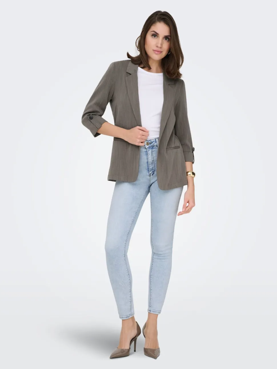 ONLMILA Vita alta Skinny Fit Lunghezza alla caviglia Jeans