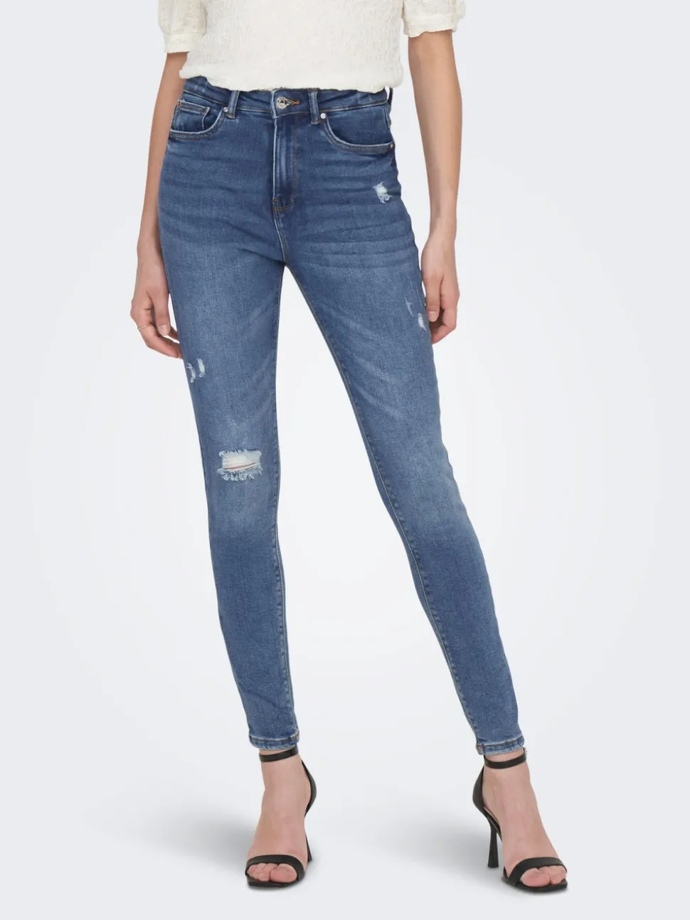 ONLMILA Vita alta Skinny Fit Lunghezza alla caviglia Jeans