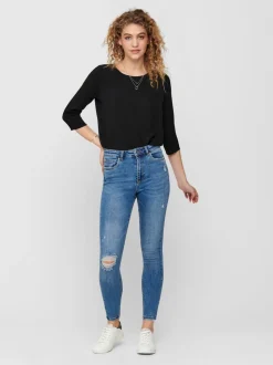 ONLMILA Vita alta Skinny Fit Lunghezza alla caviglia Jeans