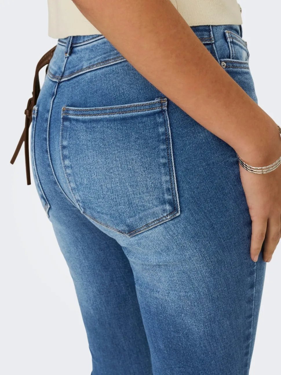 ONLMILA Vita alta Skinny Fit Lunghezza alla caviglia Jeans
