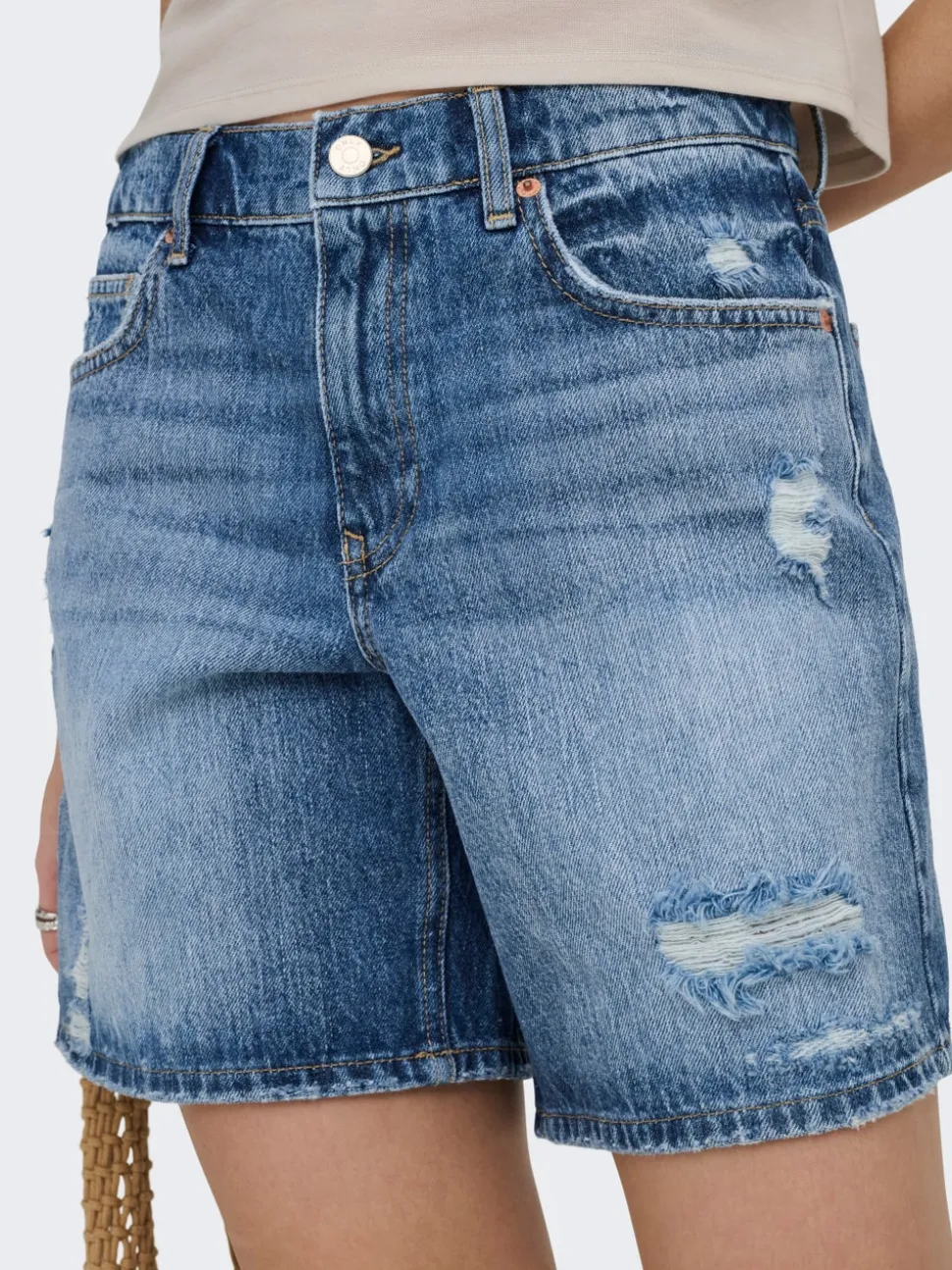 ONLMILTON Vita media Regular Fit Bermuda in jeans