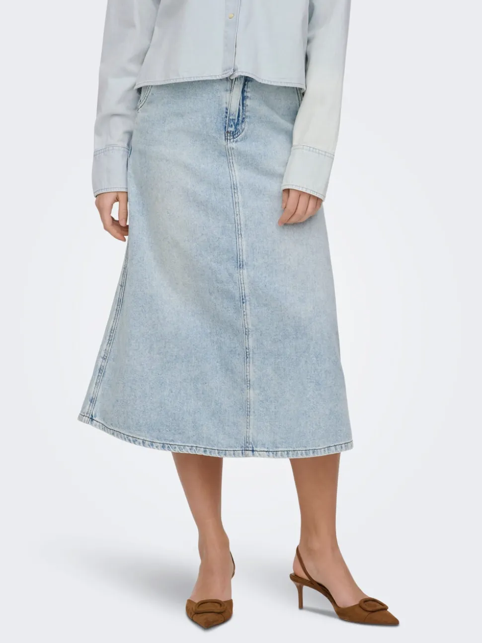 ONLMINDY Denim Gonna in jeans Gonna lunga
