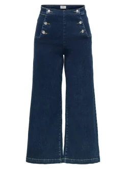 ONLNEW Vita alta Vestibilità ampia - Corto Cropped Jeans