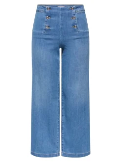 ONLNEW Vita alta Vestibilità ampia - Corto Cropped Jeans