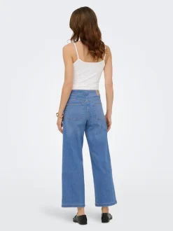 ONLNEW Vita alta Vestibilità ampia - Corto Cropped Jeans