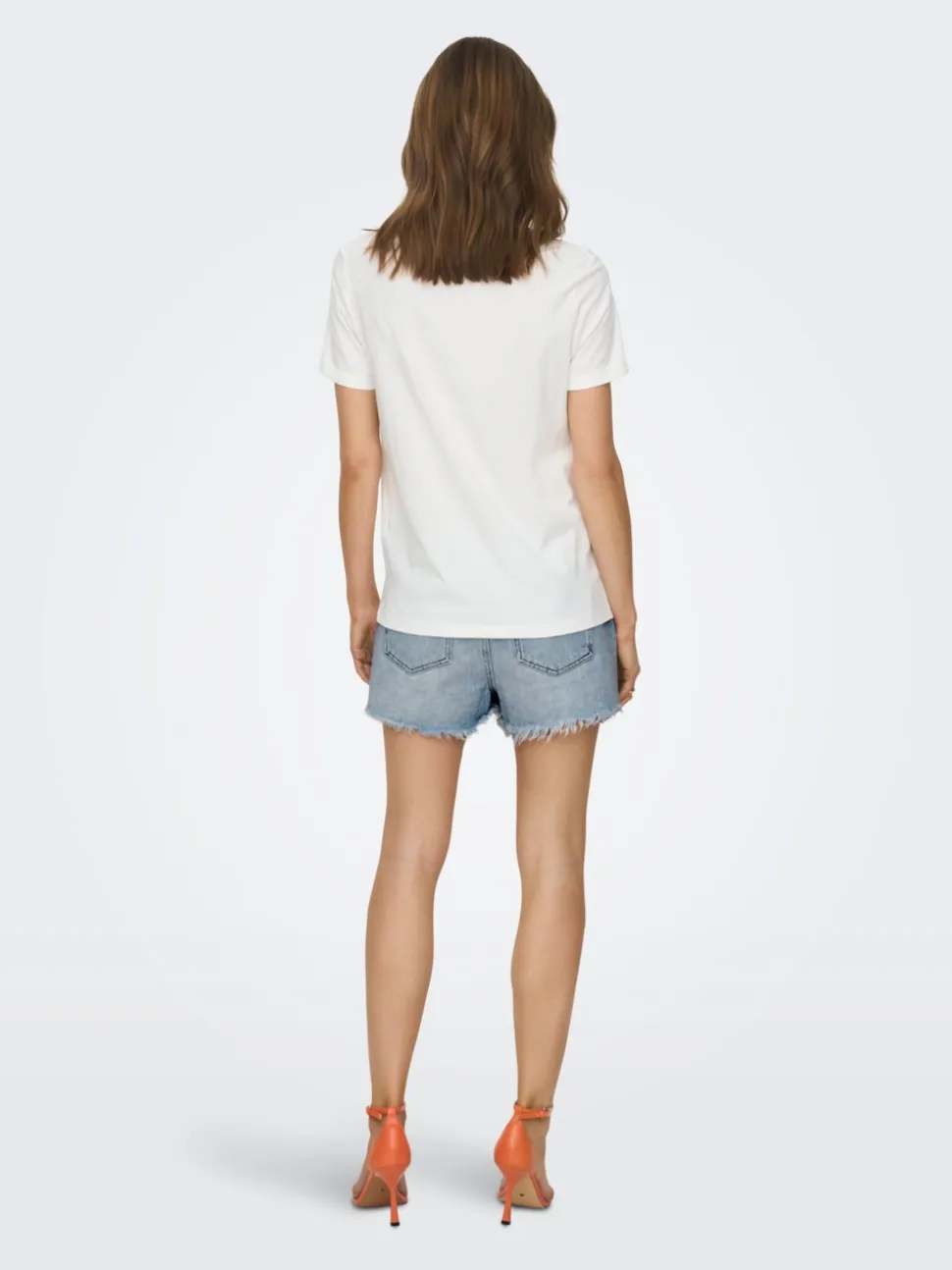 ONLPACY Vita alta Regular Fit Bermuda in jeans