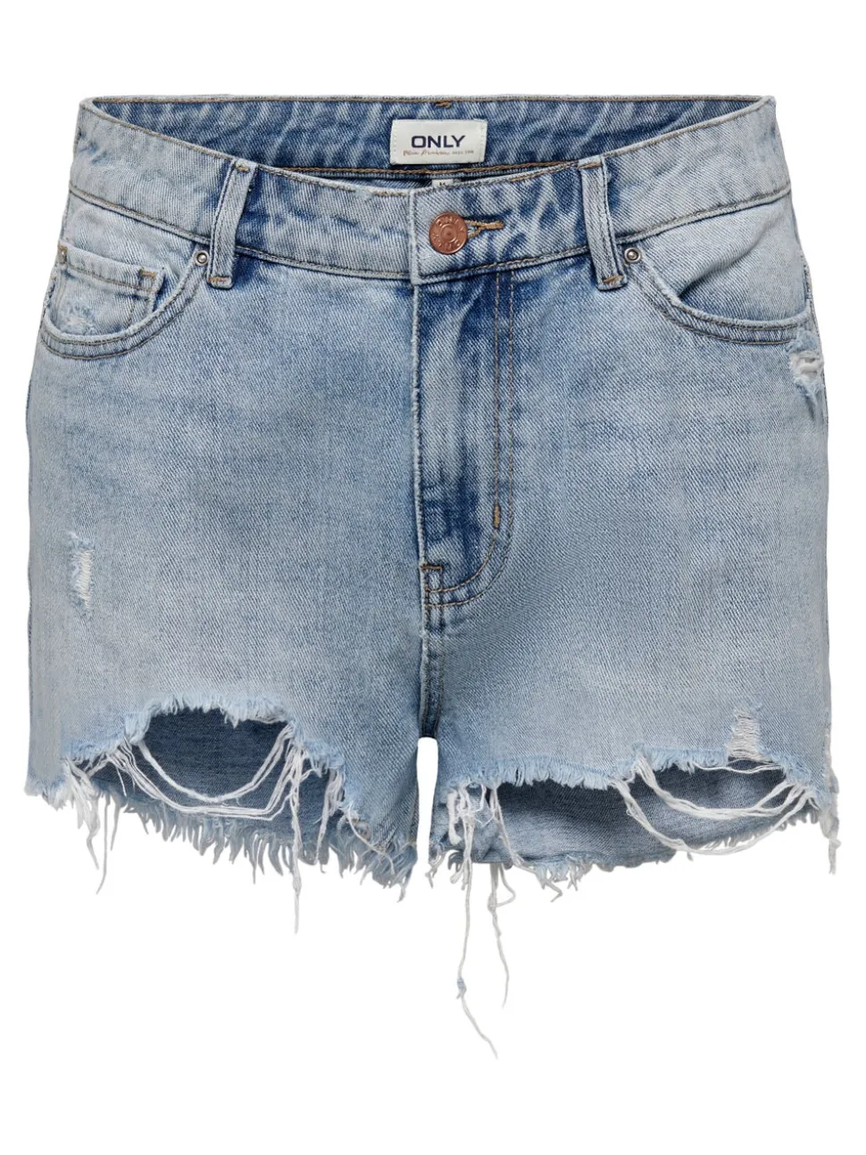 ONLPACY Vita alta Regular Fit Bermuda in jeans