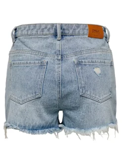 ONLPACY Vita alta Regular Fit Bermuda in jeans
