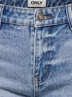 ONLPACY Vita alta Regular Fit Bermuda in jeans