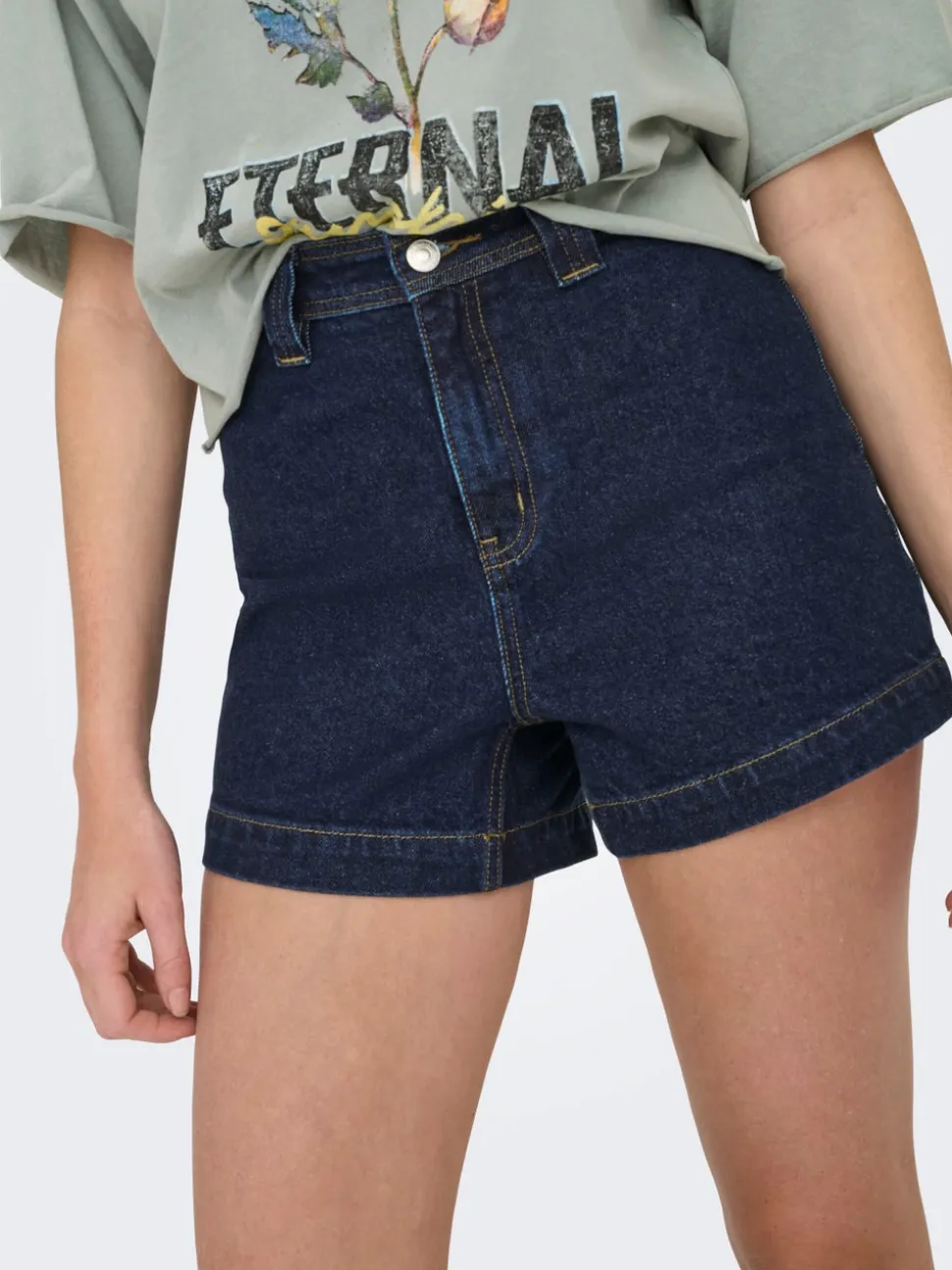 ONLPARIS Vita alta Regular Fit Bermuda in jeans