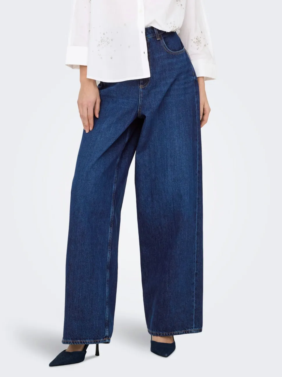 ONLPAULINA Vita alta Baggy Fit Jeans