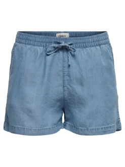 ONLPEMA Vita media Relaxed Fit Bermuda in jeans