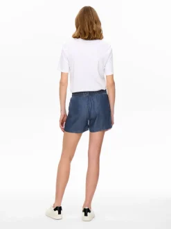 ONLPEMA Vita media Relaxed Fit Bermuda in jeans