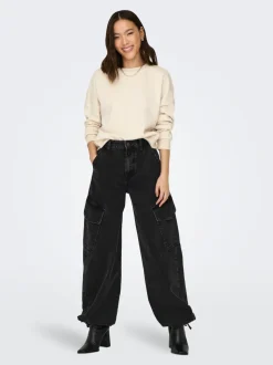 ONLPERNILLE Vita alta Vestibilità jogger Jeans