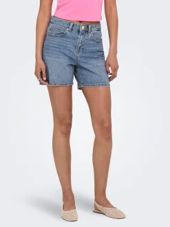 ONLPHINE Vita alta Regular Fit Bermuda in jeans