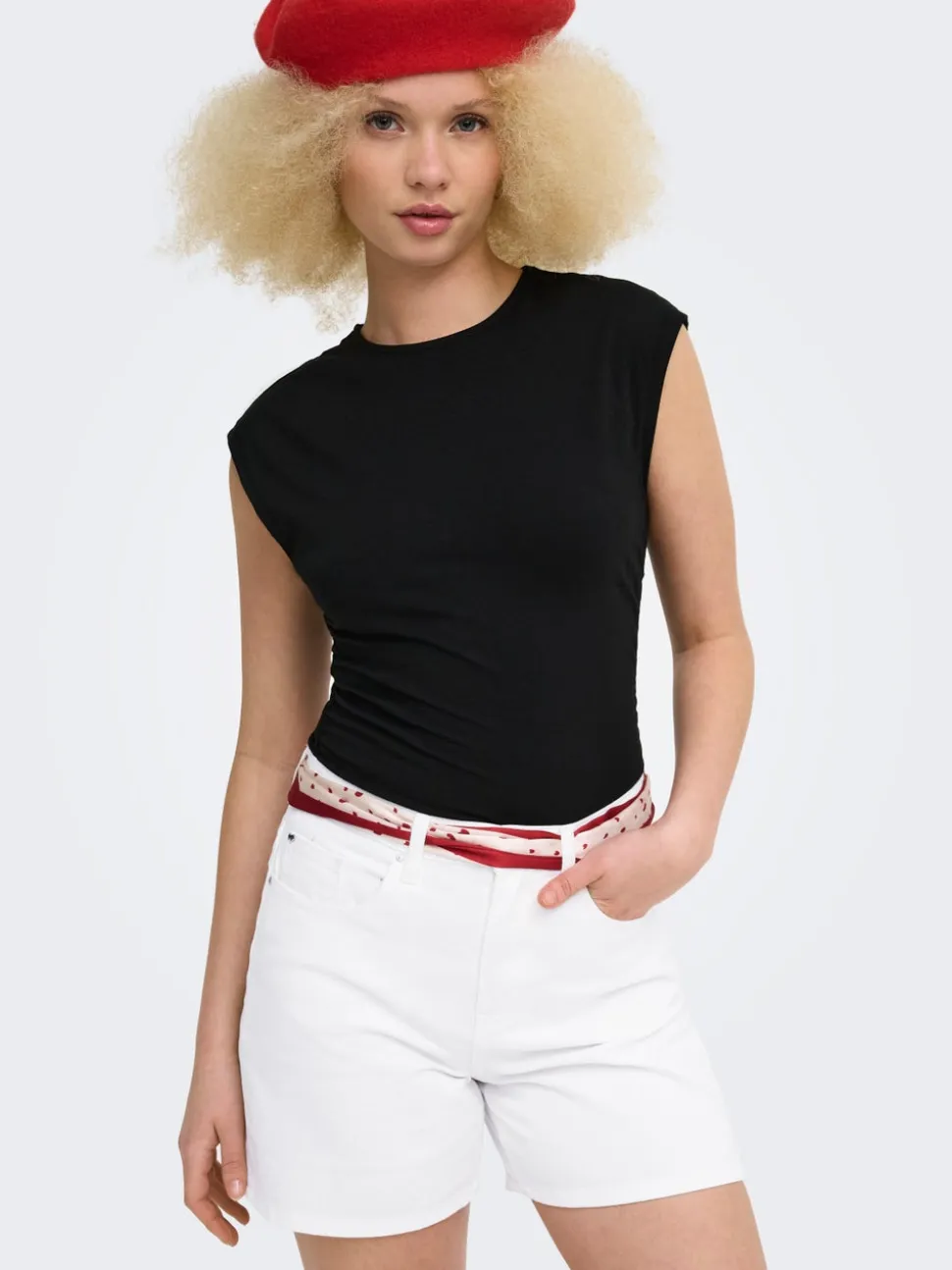 ONLPHINE Vita alta Regular Fit Bermuda in jeans