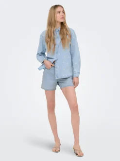 ONLPHINE Vita media Regular Fit Bermuda in jeans