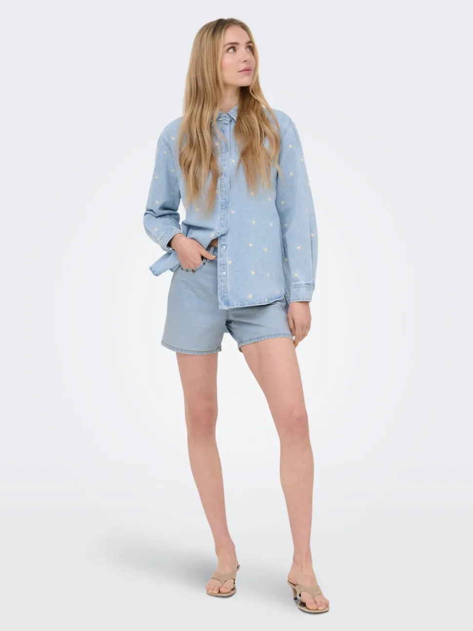 ONLPHINE Vita media Regular Fit Bermuda in jeans