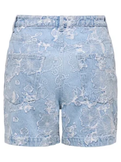 ONLPHINE-AUDE Vita alta Regular Fit Bermuda in jeans