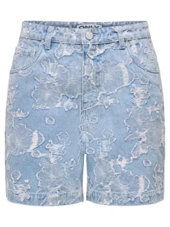 ONLPHINE-AUDE Vita alta Regular Fit Bermuda in jeans