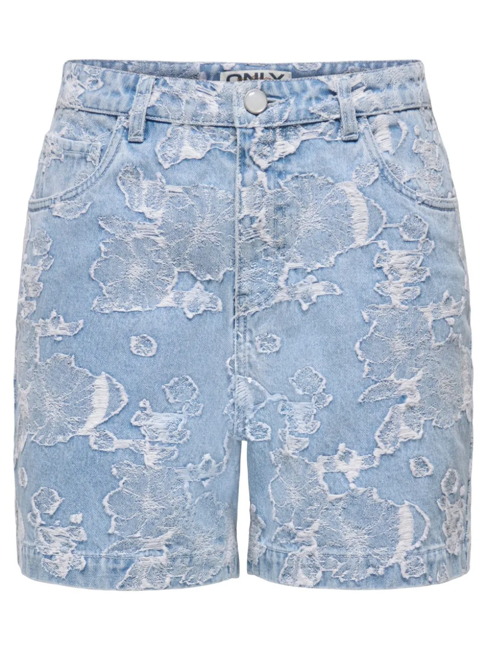 ONLPHINE-AUDE Vita alta Regular Fit Bermuda in jeans