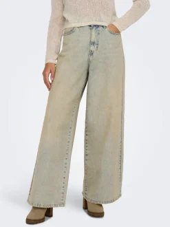 ONLPIPER-SONIC Vita alta Wide Leg Fit Jeans