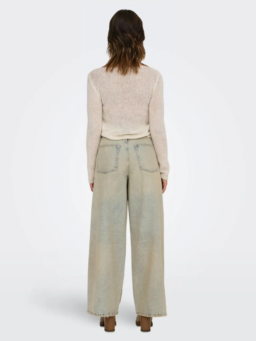 ONLPIPER-SONIC Vita alta Wide Leg Fit Jeans