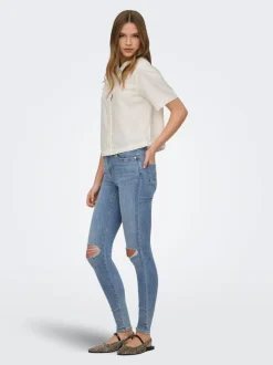 ONLPOWER Vita media Skinny Fit Lunghezza alla caviglia Jeans