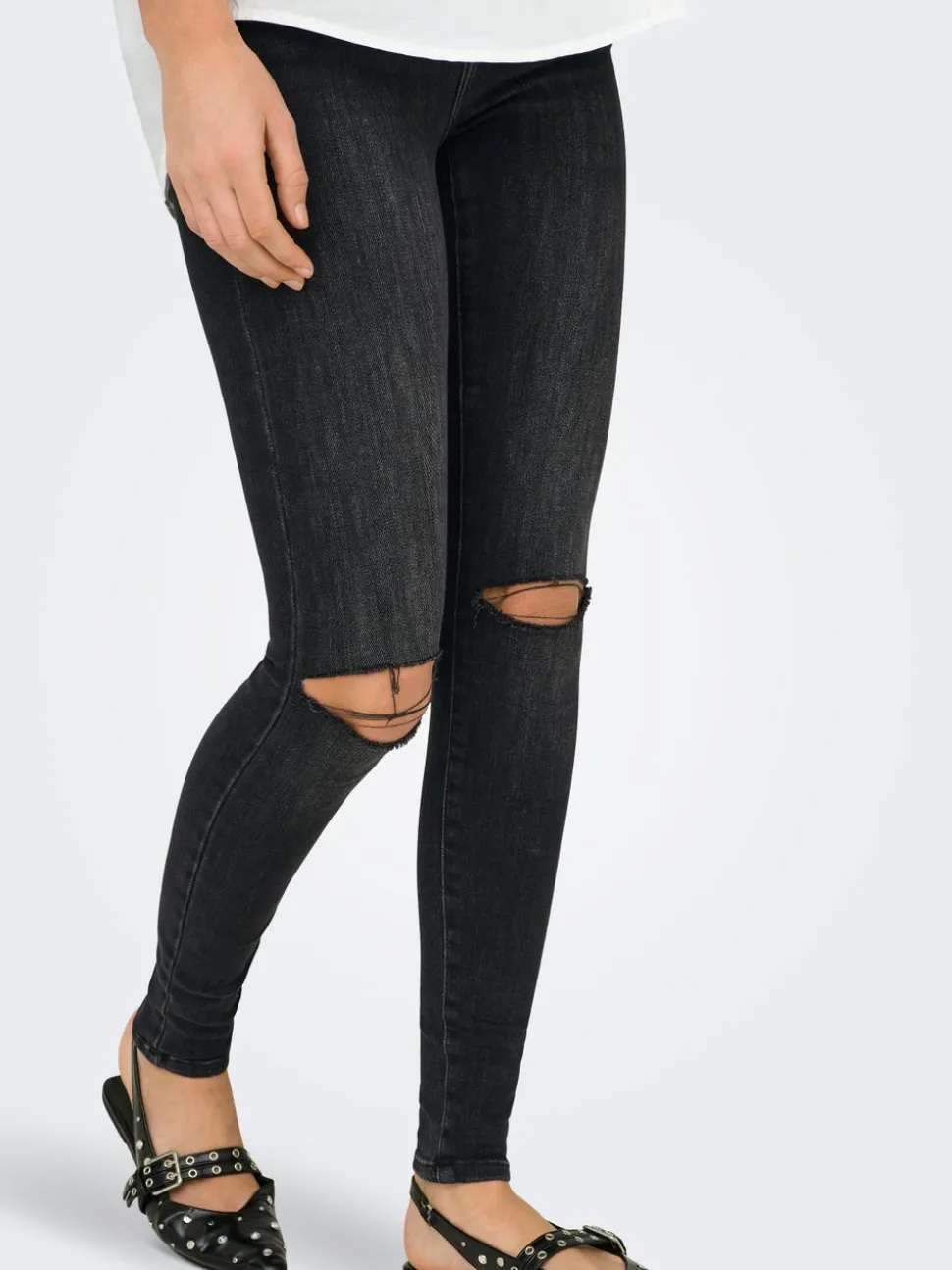 ONLPOWER Vita media Skinny Fit Lunghezza alla caviglia Jeans
