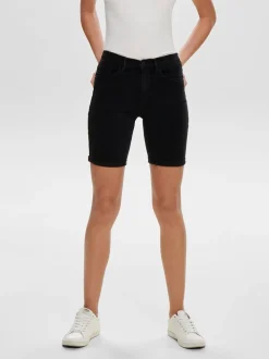 ONLRAIN Vita media Bodycon Fit Bermuda in jeans
