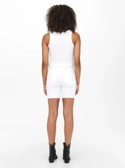 ONLRAIN Vita media Bodycon Fit Bermuda in jeans