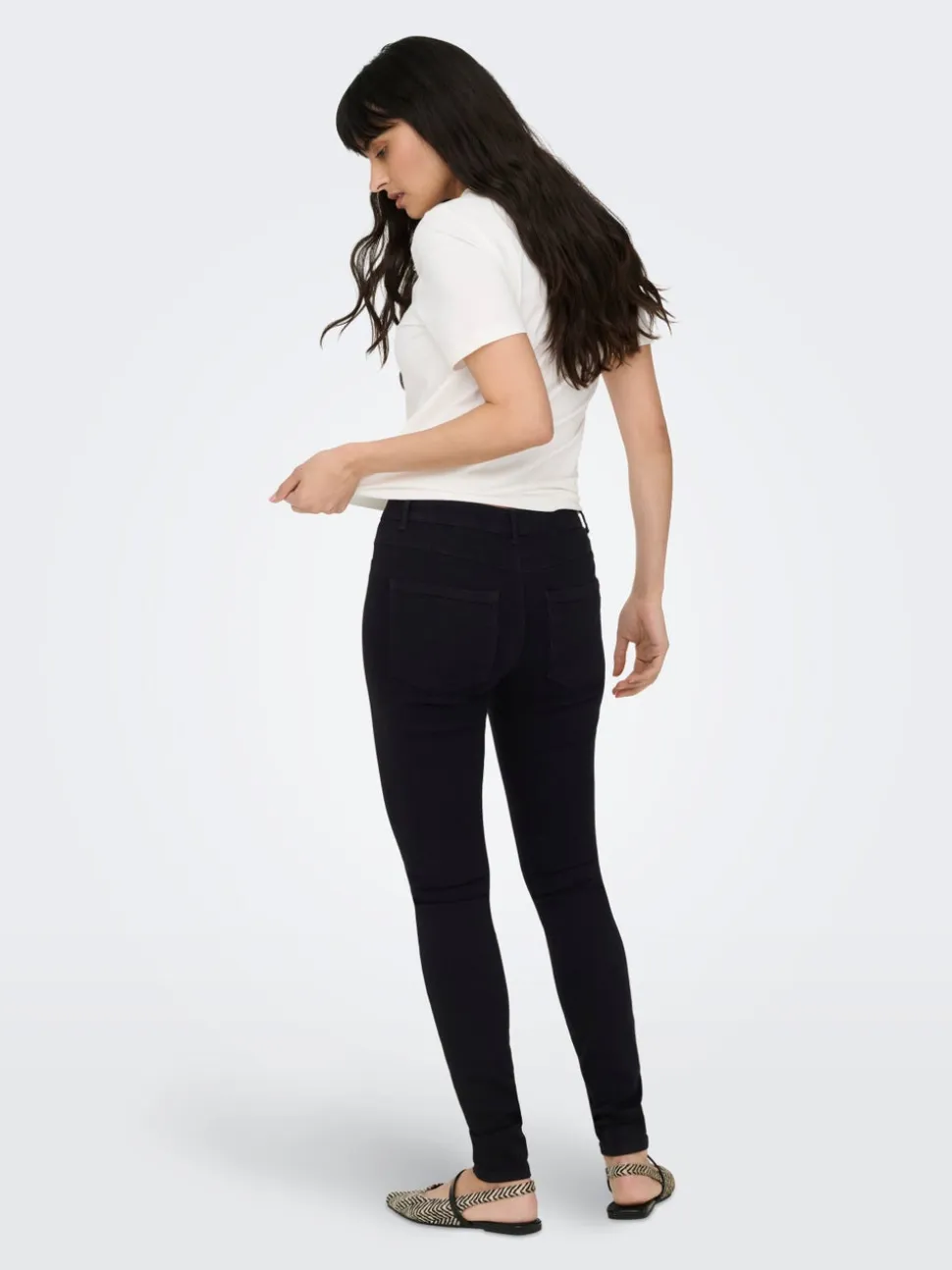 ONLRAIN Vita media Skinny Fit Jeans