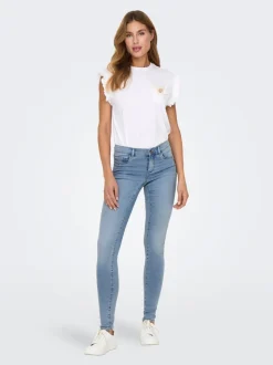 ONLRAIN Vita media Skinny Fit Jeans