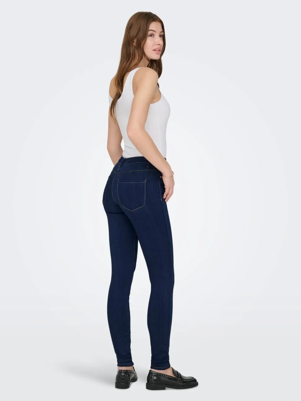 ONLRAIN Vita media Skinny Fit Jeans