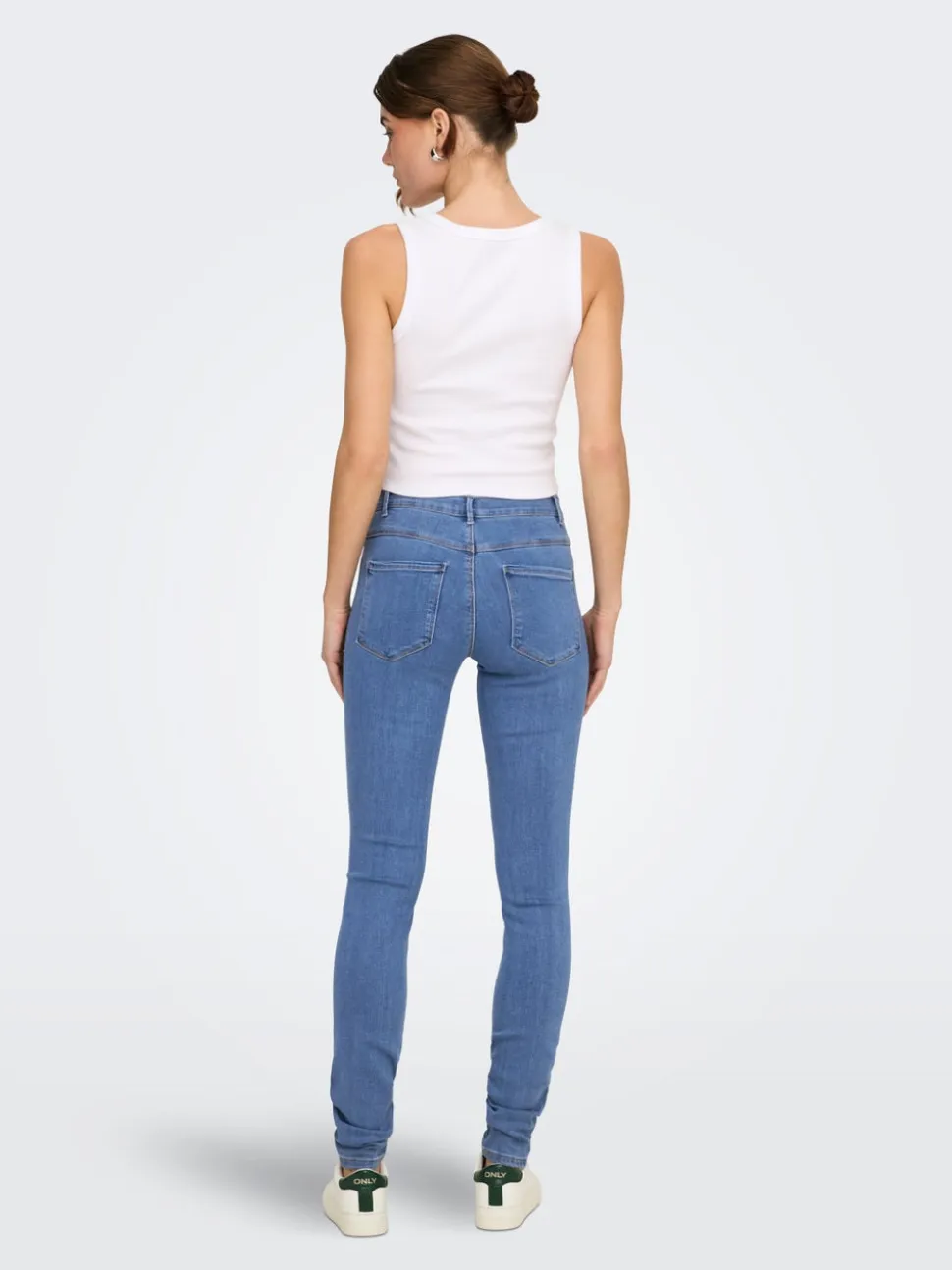 ONLRAIN Vita media Skinny Fit Jeans