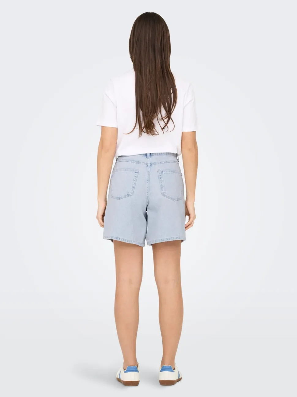 ONLREBECCA Vita media Regular Fit Bermuda in jeans