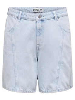 ONLREBECCA Vita media Regular Fit Bermuda in jeans