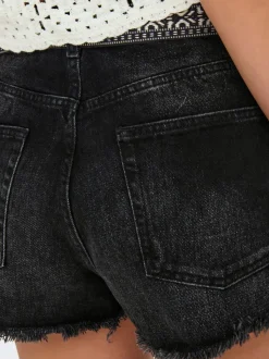 ONLROBYN Vita molto alta Straight Fit Bermuda in jeans