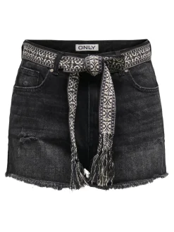 ONLROBYN Vita molto alta Straight Fit Bermuda in jeans