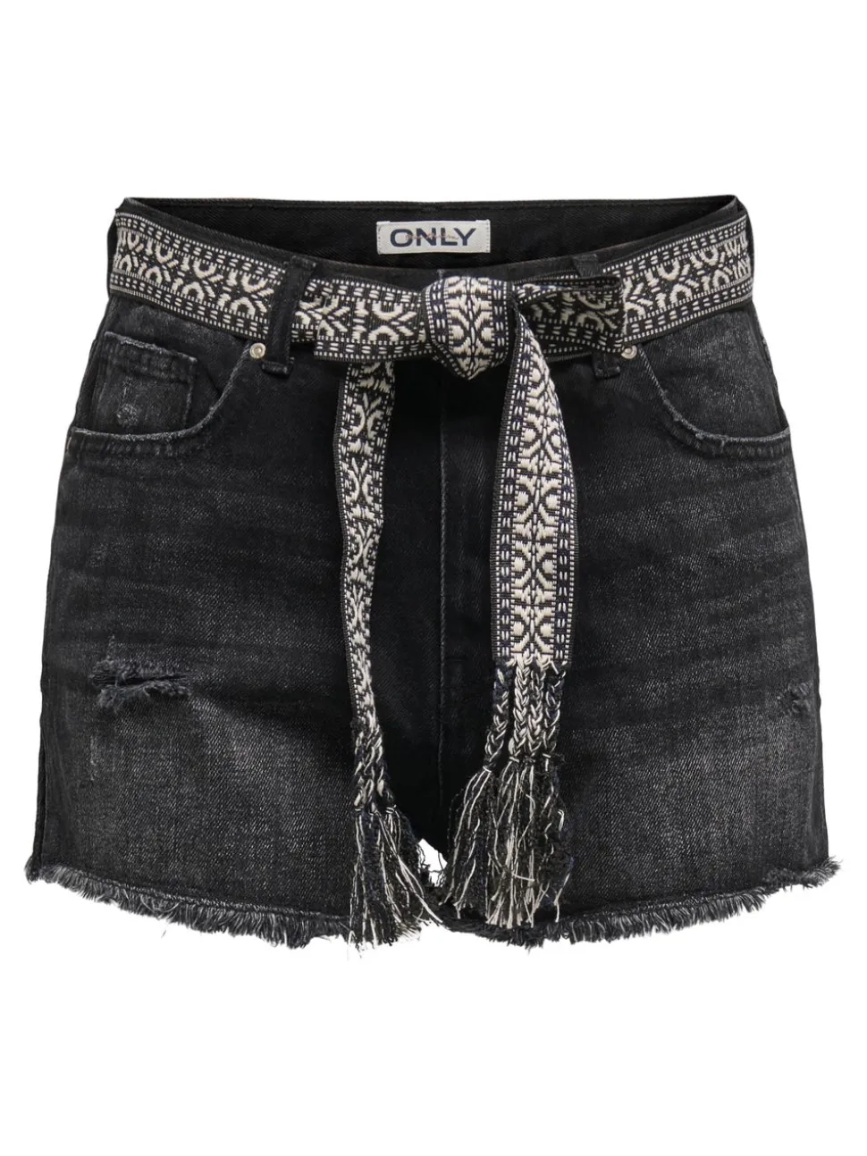 ONLROBYN Vita molto alta Straight Fit Bermuda in jeans