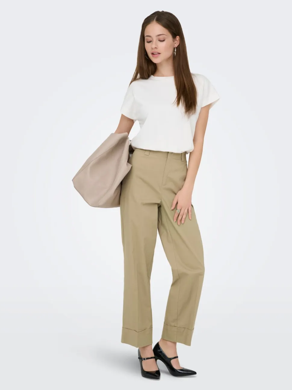 ONLROSALIE Cropped Fit Pantaloni chino