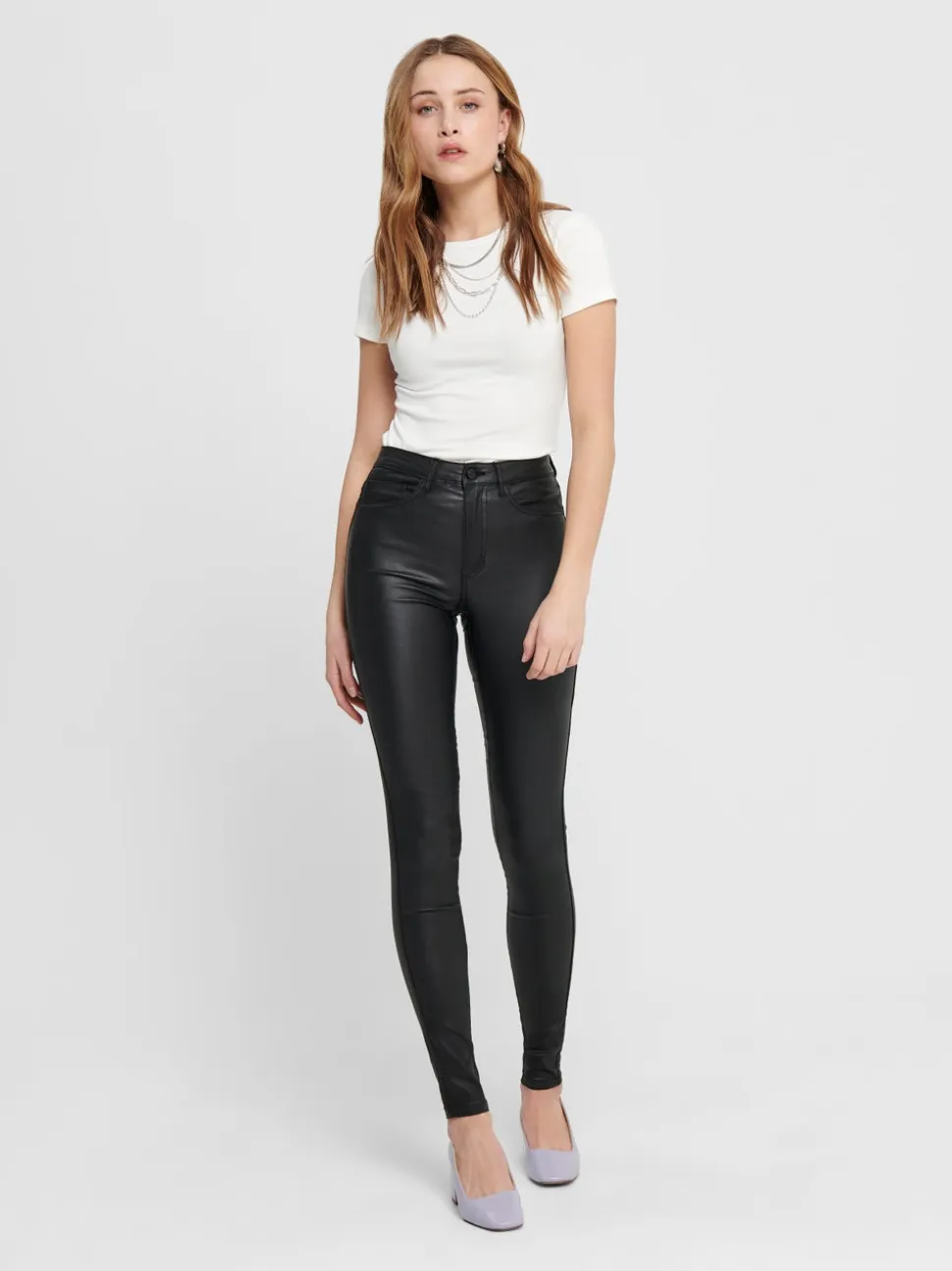 ONLROYAL Skinny Fit Pantaloni in finta pelle
