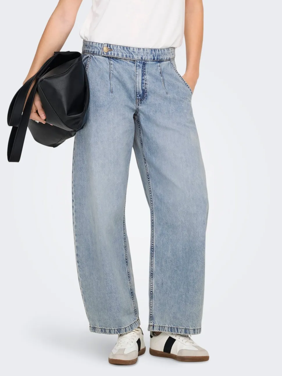 ONLSAVONA Vita media Barrel fit Lunghezza alla caviglia Jeans