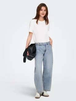 ONLSAVONA Vita media Barrel fit Lunghezza alla caviglia Jeans