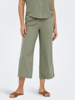 ONLSIESTA Cropped Fit Lino Pantaloni culotte