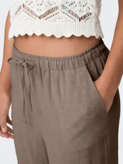 ONLSIESTA Straight Fit Lino Pantaloni