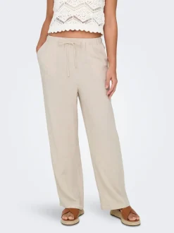 ONLSIESTA Straight Fit Lino Pantaloni